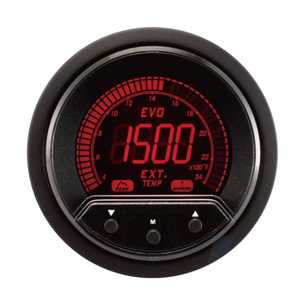52mm LCD Performance Car Gauges - Exhaust Gas Temp Gauge With Sensor and Warning and Peak For Your Sport Racing Car